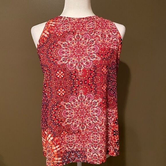 Adrienne Vittadini Retro Sleeveless Shirt Small - Picture 10 of 10